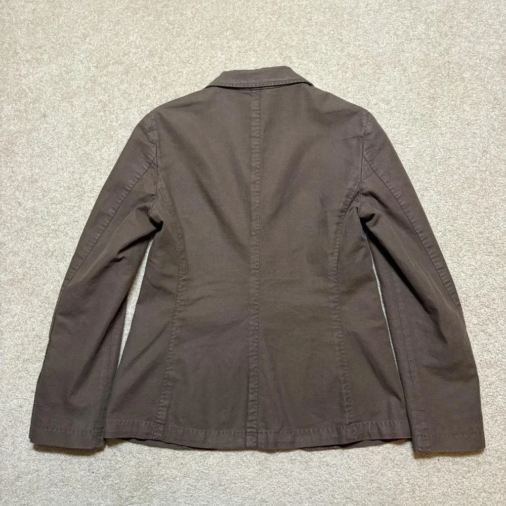 L.B.M. 1911 Blazer Mens Small 32-35 Brown Cotton Slim Fit Two Button Sport‎ Coat